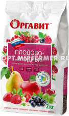 Для плодово-ягодных культур 2кг Оргавит органическое удобрение 3/6/324 МБС