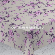 Скатерть ALBA Вальс цветов фиол. 120х140 см (термостойкая, влагостойкая)
