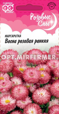 Маргаритка Весна Розовая ранняя 0,02г Дв 12см (Гавриш) Розовые сны