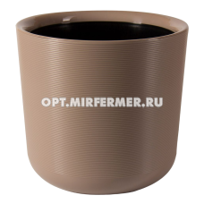 ЛИОН кашпо со вставкой, 16,6л, d30, h30см, фрапе