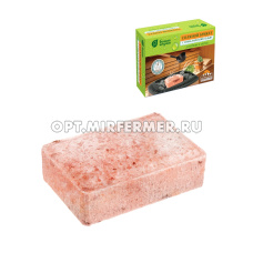 Соляной брикет д/бани гималайской солью 1,3кг(15*10*5см)/9