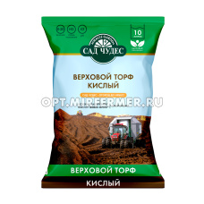 Торф верховой кислый  10л Сад Чудес 5/210 Неваторф