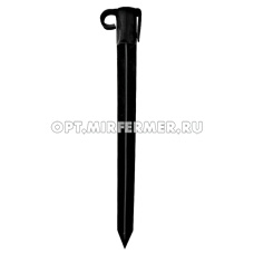 Колышек д/крепления сетки и бордюрной ленты h 0,3 м пластик (к-т 2шт) в сборе h50см/30 Э-П