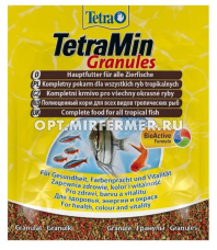 Корм д/рыб TetraMin (ТЕТРА) Granules пакет 15г (гранулы)/24
