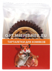 Лакомства д/хомяков Тарталетки с кабачком, фундуком 64г Тит Бит 1/16