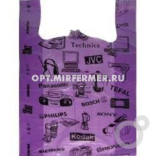 Пакет майка 40+20*68см 18мкм 100шт/1000 ПНД OPTILAINE