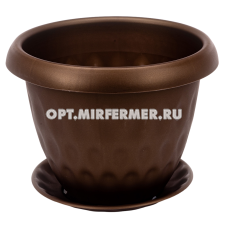 Розетта горшок с поддоном, 21л, d40, h31,1см, терра