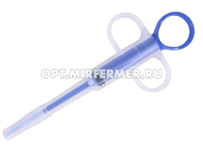 Таблеткодаватель д/животных с 2-мя насадками блистер 15*5,5см арт.2024-0896 ЧД/Китай