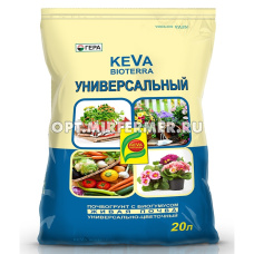 Грунт универсальный 20л Кева Биотерра с биогумусом 5/185 Гера  