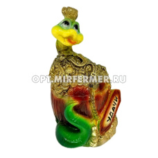 Фигурка декоративная Змейка на бочке 10*12см /М- Д