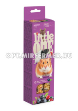 Лакомства д/хомяков, крыс, мышей и песчанок Little One Палочки с ягодами 2шт