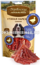 Лакомства д/собак Деревенские лакомства утиная нарезка сушеная 90г/80