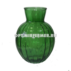 Ваза Белла 2 стекло 1,25л h24 d16 изумруд /4