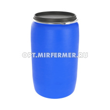 Бочка-бак 227л с метал. хомутом сине-фиолет круглая dгорл.47,3см Open Top/ЗТИ 