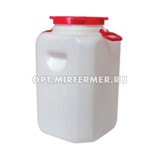 Бочка-канистра  50л прямоугольный dгорл.21,5см с навесными ручками/4