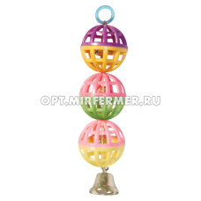 Игрушка д/птиц Три шарика 15*4*4см 