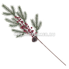 Ветка-декор новогодний L24 W5 H66 см