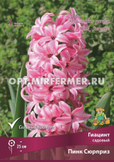 Гиацинт Пинк Сюрприз садовый 3шт (нежно-розовый, 14/15, h25см)