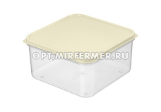 Контейнер 0,4л Modena квадрат. гибкая крышка в ассорт /24 