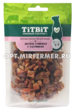 Лакомства д/кошек Легкое говяжье с таурином 25г Тит Бит 2/10