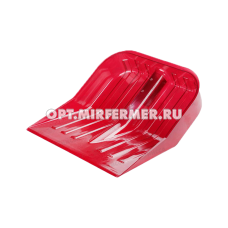 Лопата снег. 430*420 поликарбонат б/ч красный/5