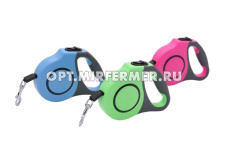 Рулетка поводок 5м 14*11*3см до 18кг арт.31019-0289 1/12 ЧД