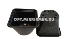 Горшок для рассады V-1л. 13*13*10,5 квадро-круг/формованный/40/600 А.К.