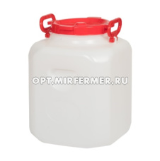 Бочка-канистра  40л белая Дачная квадратная/3 Радиан