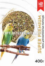 Корм д/попугаев волнистых 400г SUPERPREMIUM SEVEN SEEDS (Семь семян) 1/12