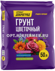 Грунт для цветов 50л Доброгряд 3/48 Агробалт