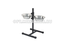 Кормушка металл 2*2,5л регул. Эко h60см 1/1