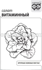 Салат Витаминный листовой 0,5г Ср (Гавриш) б/п 20/800