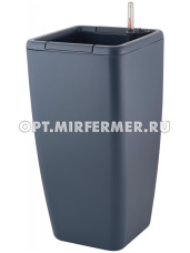 Мюнхен кашпо со вставкой, 20л, d24 h52,4см, с АВТОПОЛИВОМ, вулканический серый