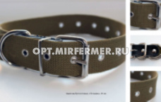 Ошейник брезентовый 30мм с блочками ш.30мм, дл.57см, об.ш.20-51см/ОБр-30-Б 2/1