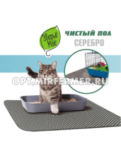 Коврик д/туалета Зверье Мое чистый пол,бежевый  60*37см