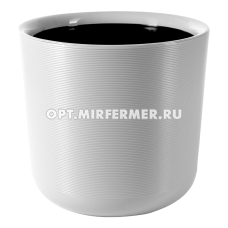 ЛИОН кашпо со вставкой, 16,6л, d30, h30см, белый