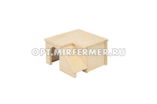 Домик дерев д/грызунов мелких ECO Горка 13*13*h8см 1/1