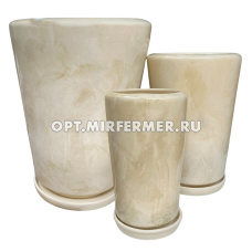 Конус-Комплект из 3х  20л, 8,5л, 3,5л с под. белый