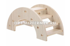 Игрушка д/грызунов Мостик игровой дерево 14*8*7см арт.2025-3693 1/1/ЧД