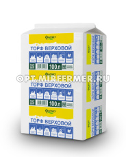 Торф верховой кислый 100л ( рН=2,5-3,5 ) 1/24 Фаско