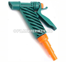 Пистолет-распылитель 1 режим пластик с фиксат. 1/2"-3/4"-5/8" /80