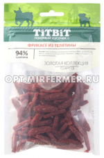 Лакомства д/собак Тит Бит Фрикасе из телятины 70г