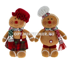 Игрушка набивная Мальчик,Девочка, L20 W10 H40 см, 2в.