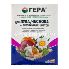 Для лука, чеснока и луков.цветов 0,9кг (NPK-6:6:16) с кремнием мин.удобрение 5/25/1050 Гера