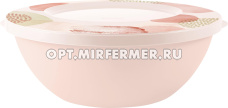 Салатник 3л Pastel с крышкой розовая пудра/20 ПлР