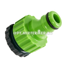 Адаптер с внутр резьб д/шланга 1/2"-3/4" +кран /5/240 Listok