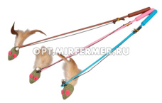 Игрушка дразнилка Мышка из кошачьей мяты 4,5*2,5*2см арт.2025-3899 1/1/ЧД