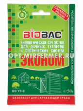 Средство д/дач.туалетов и септиков 50г БиоБак 5/40 ББ