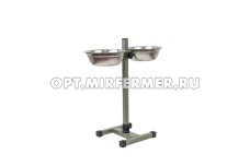 Кормушка металл 2*0,7л регул.ЧИП h40см 1/1