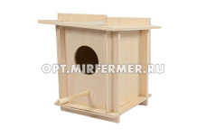 Скворечник в клетку малый 125*125*h145мм